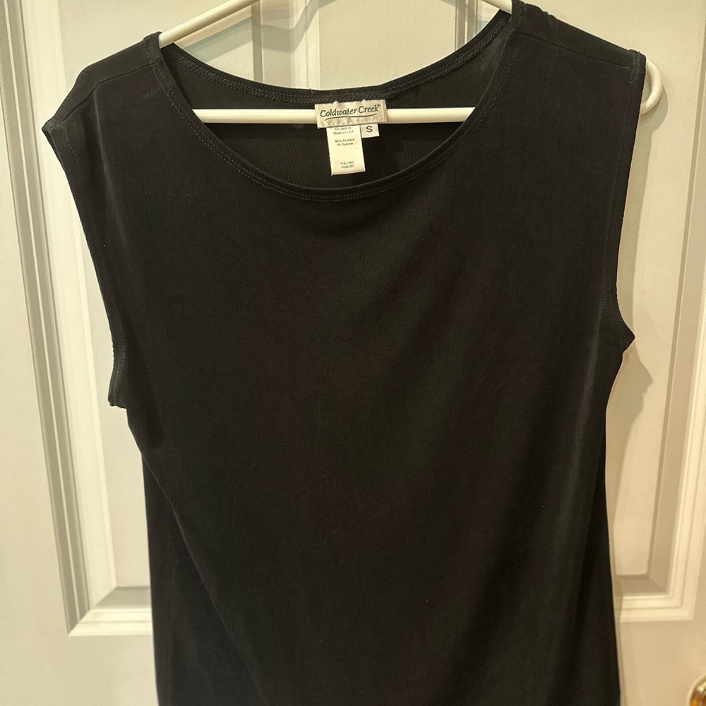 Coldwater Creek Black Tank Top Sleeveless